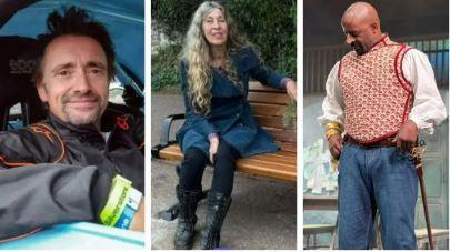 A composite picture of three people who are subjects of quiz questions this week.