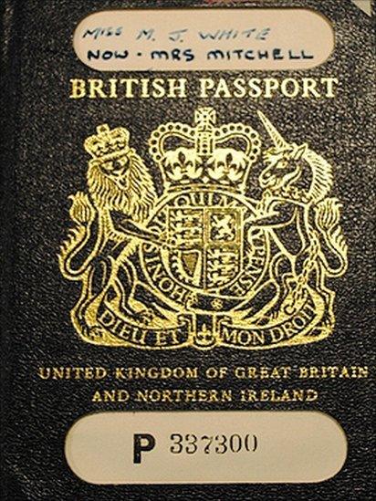 1971 passport, featuring no special security features