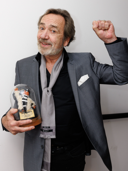 Robert Lindsay with his morph