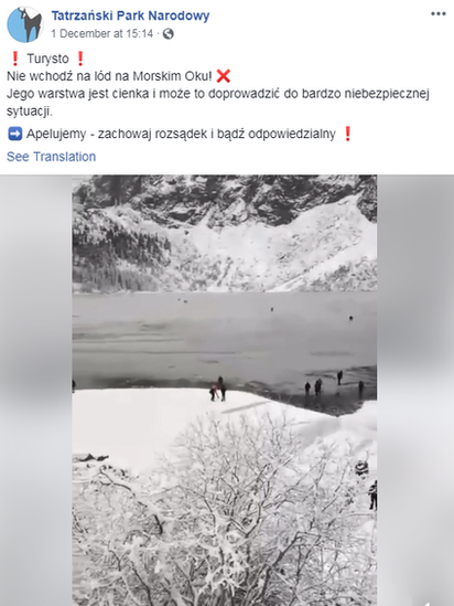 Video of tourists at Morskie Oko. Poland