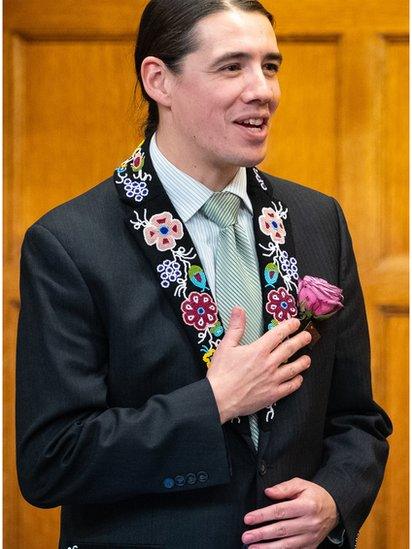 Robert-Falcon Ouellette a' bruidhinn Cree sa Phàrlamaid