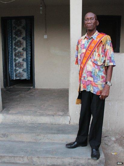 Dennis Tette Tay, acting grand master of the Orange Order in Ghana