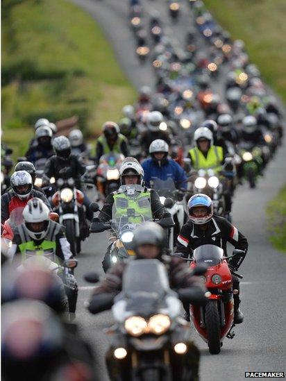 Cortege convoy for Dr John Hinds