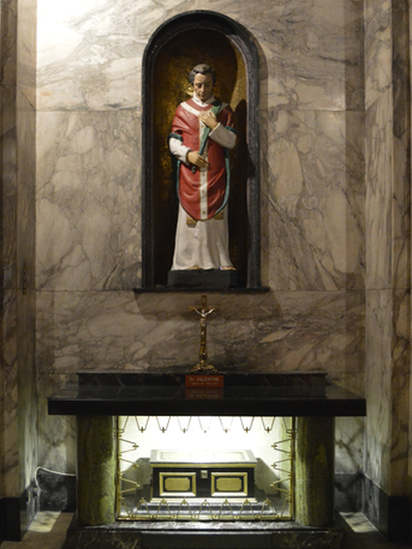 St Valentine's Shrine in Whitefriar Street Church