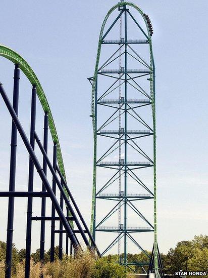 Kingda Ka at the Six Flags Great Adventure in New Jersey, US