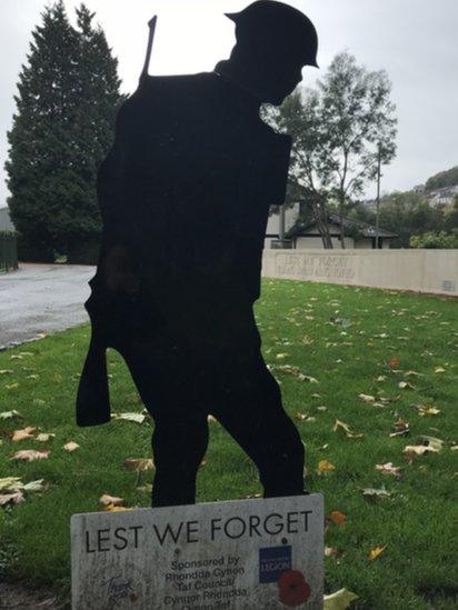 The memorial to commemorate the Centenary of the end of World War 1