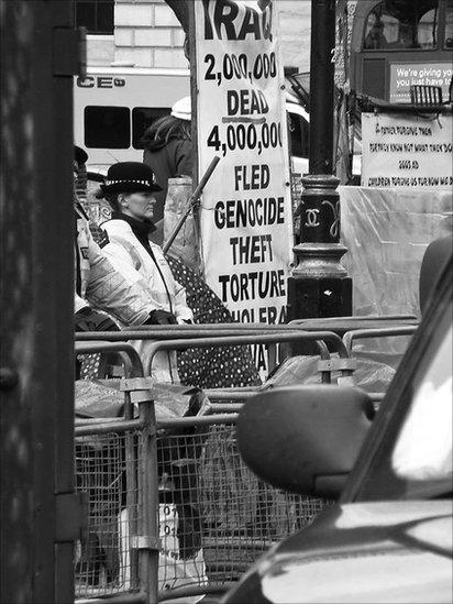 Poice officer at work