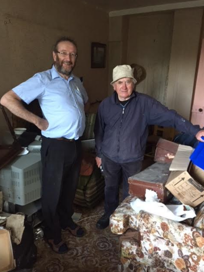 Paddy Waldron and Michael O'Connell of KDHS found the papers in the Barrett family home