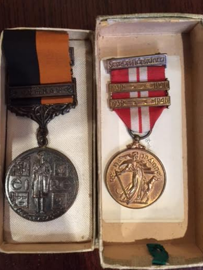 IRA medals found in the collection