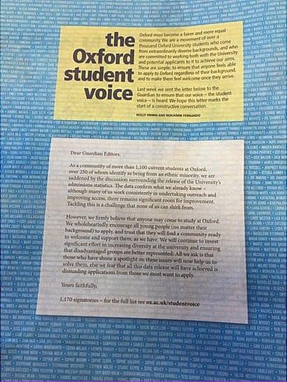 Oxford Voice advert