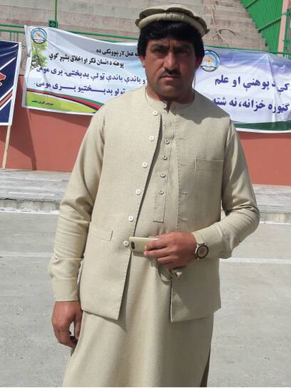 Rasool Khan, who dresses in the same colour to promote unity