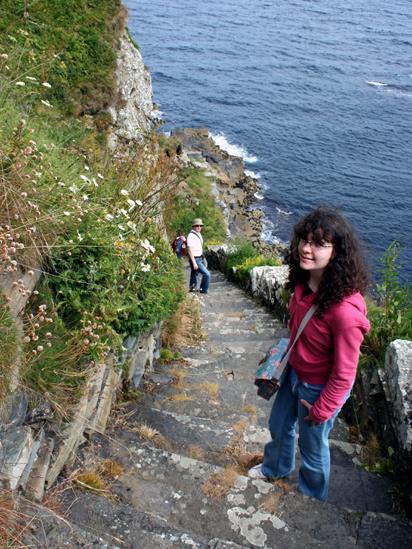 Beth, Paul and Ian on the Whaligoe Steps