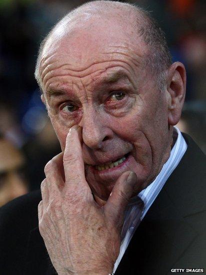 Roger Speed, father of the late Gary Speed looks on before the Gary Speed Memorial International Match between Wales and Costa Rica at the Cardiff City Stadium on February 29, 2012 in Cardiff, Wales. Photo by Julian Finney/Getty Images