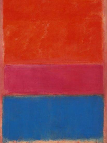 Rothko's No 1 (Royal Red and Blue) - detail