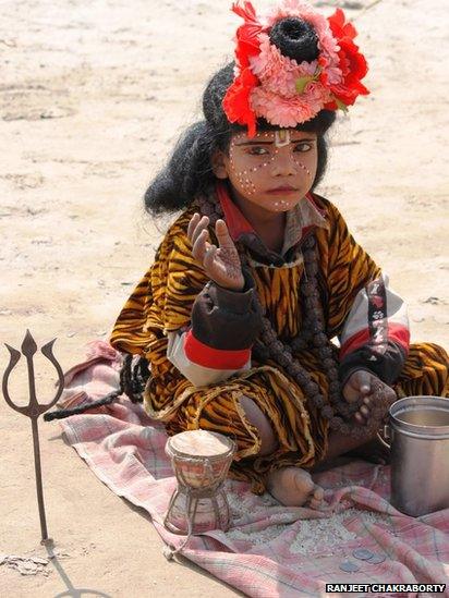 A child on the sand. Ranjeet Chakraborty