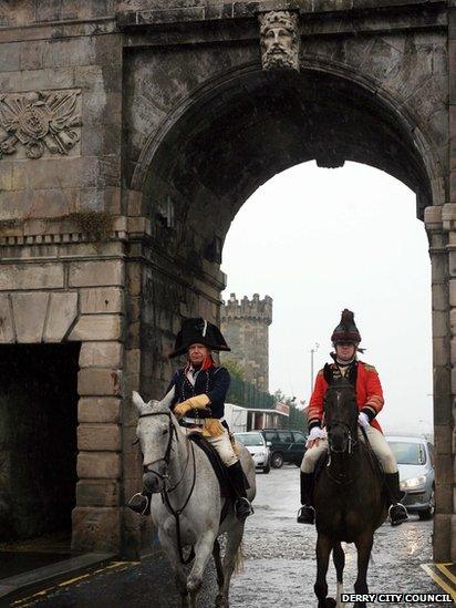 Historical re-enactment Taken during walled towns day