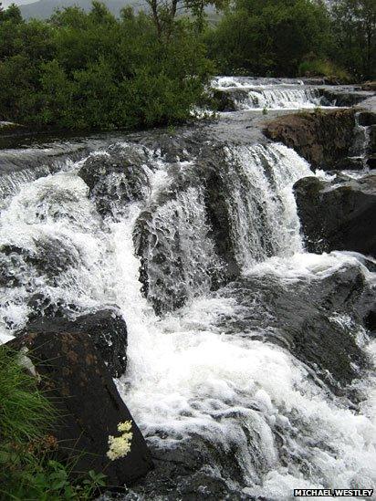 Waterfalls on the Nantcol river