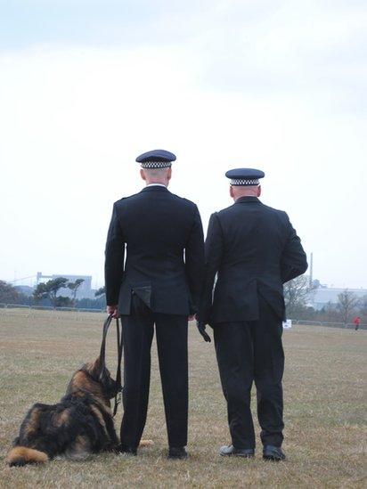 PC John Shaw waiting to begin