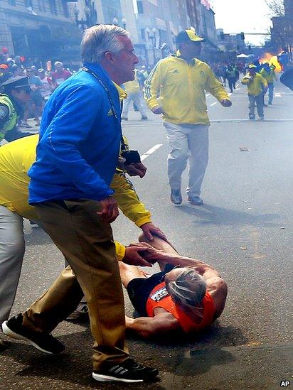 Second blast at the Boston Marathon