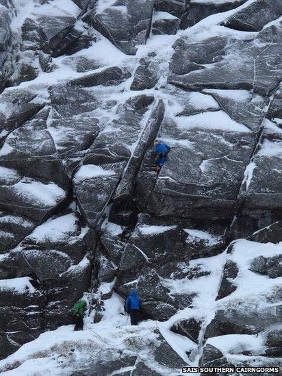 Climbers on Lochnagar