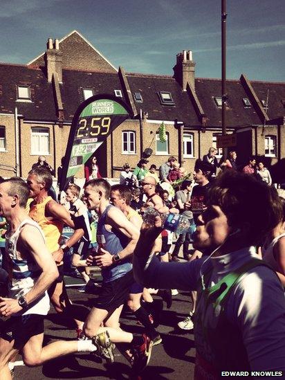 Runners in Greenwich. Photo: Edward Knowles