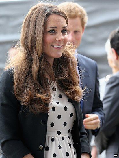 The Duchess of Cambridge and Prince Harry