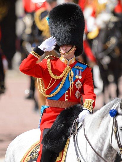 Prince William at Trooping the Colour