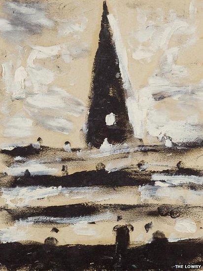 A Tower at Sea by LS Lowry