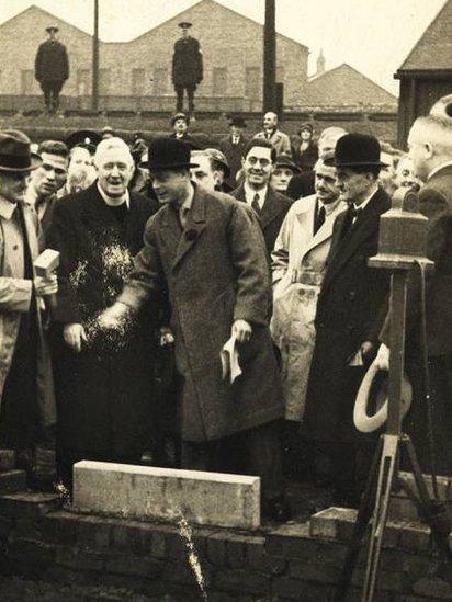 Prince Edward (later King Edward VIII) in Stanley, County Durham