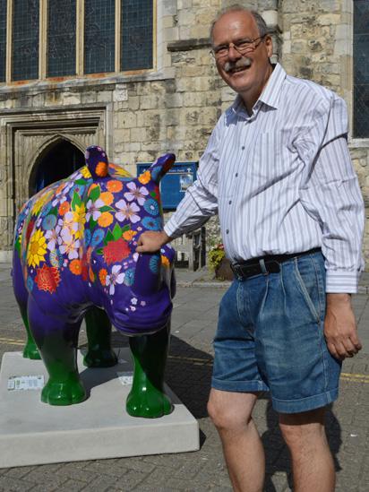 Tourist with Rhino