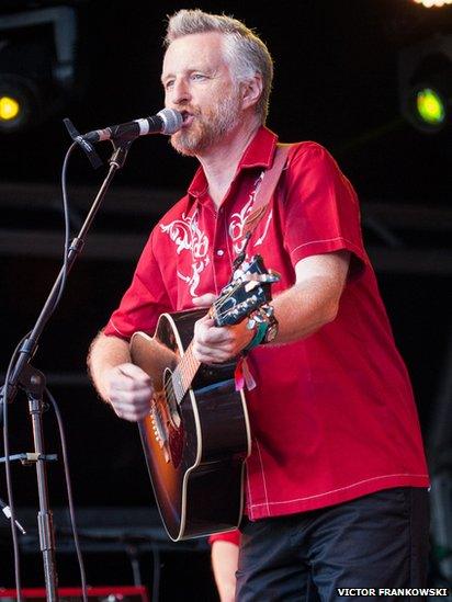 Billy Bragg at Camp Bestival