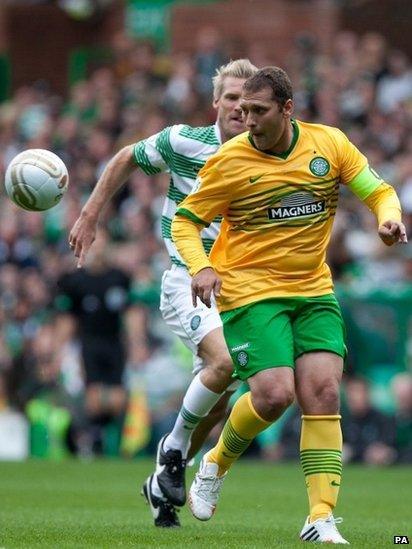 Stiliyan Petrov and Johan Mjallby