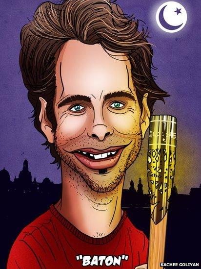 Mark Beaumont as a comic character