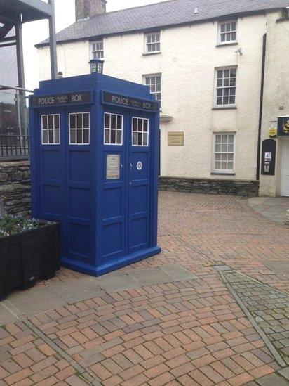 Doctor Who's Tardis in Holyhead