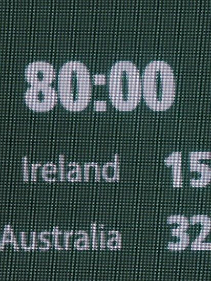 The full-time score at the Aviva Stadium was a sorry sight for Irish supporters