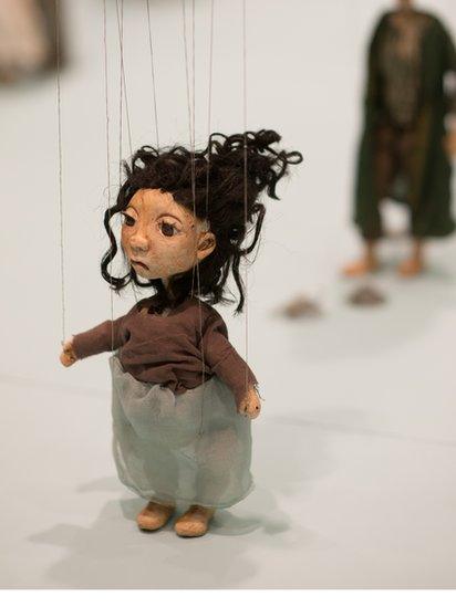 Wael Shawky ceramic marionette