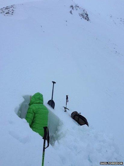 Avalanche assessment in Torridon