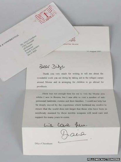 Princess Diana's last letter