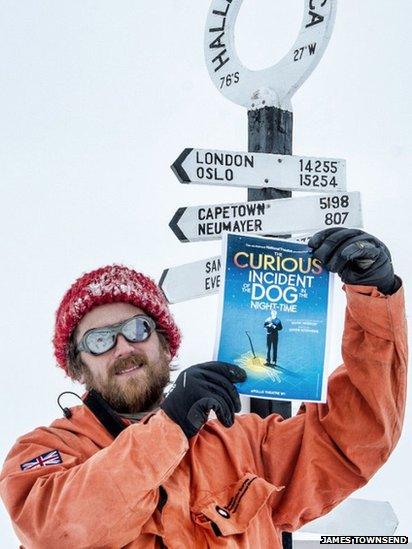 James Townsend with Curious Incident poster