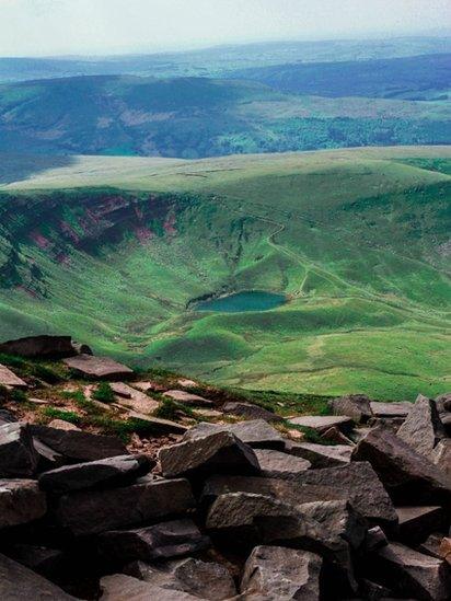 Llyn Cwm Llwch in the Brecon Beacons.