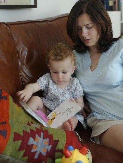 mum reading with child