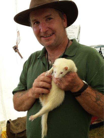 Mark Young of Wessex Ferret Club