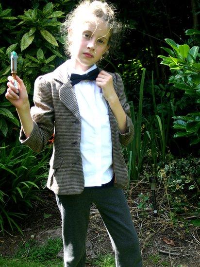 Child dressed up as Doctor Who