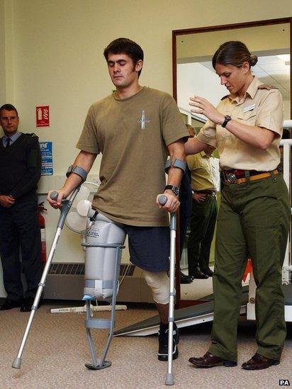 British army soldier Lance Corporal Stewart Hale during exercises