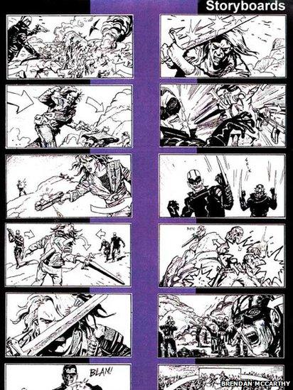 Storyboard for Highlander 2