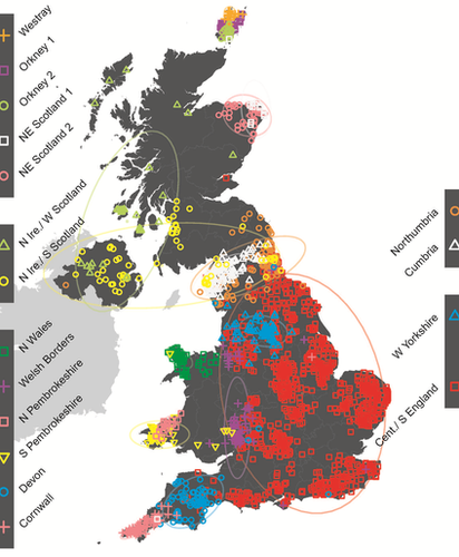 Genetic Map of the UK