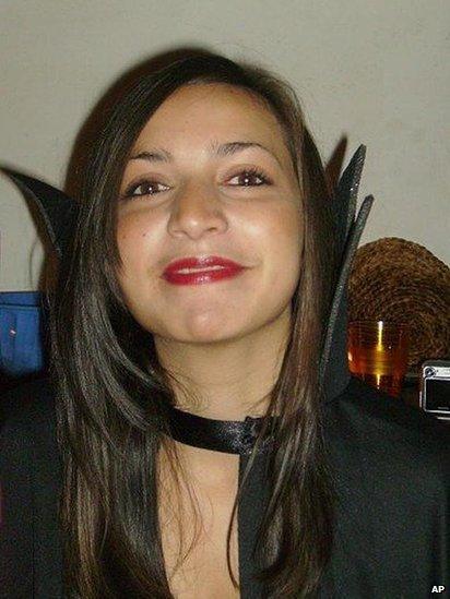 In this photo released by the Italian Police, a 22-year-old British university student identified as Meredith Kercher, who was found dead Friday, Nov. 2, 2007