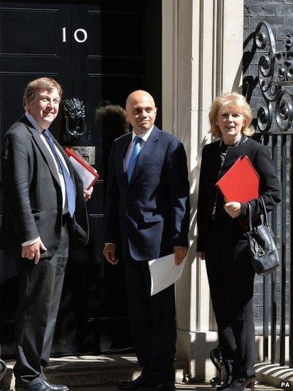 Anna Soubry outside number 10 Downing Street