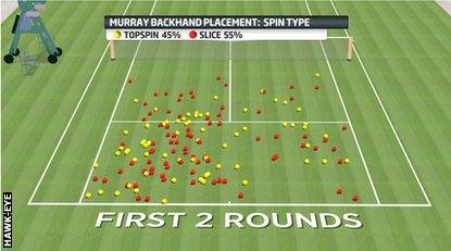 Andy Murray shot placement