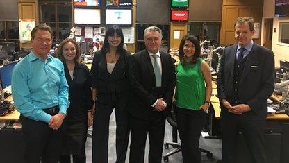 Michael Portillo, Suzanne Evans, Daisy Lowe, John Nicolson, Liz Kendall and Alastair Campbell